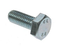 M24 x 75 hexagon head set screws grade 8.8 din 933 zinc plated